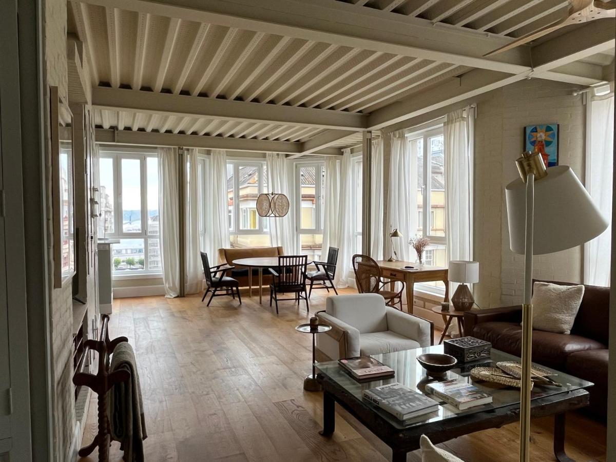 Espectacular Apartamento En El Centro De La Ciudad A Coruña Buitenkant foto